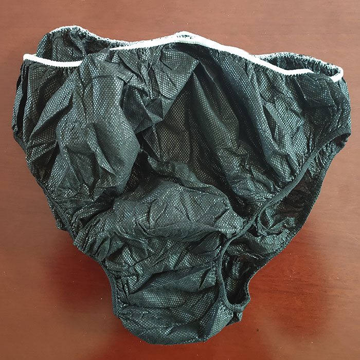 Disposable Underwear, 20pcs Non Woven Unisex SPA Sauna Breathable Briefs  Soft Blue Travel Panties for Men Women One Time Washable Period Disposable